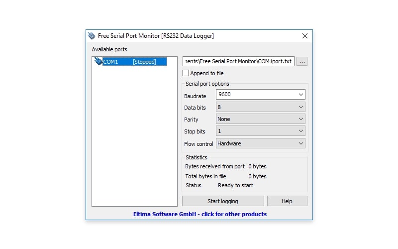 free open source serial port sniffer