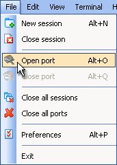 Open port