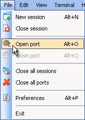 Open port