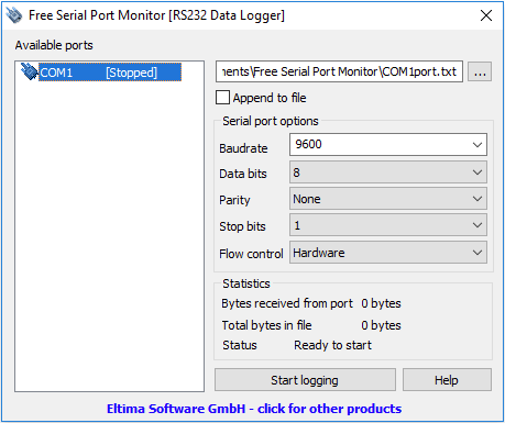 FREE Serial Port Monitor screenshot